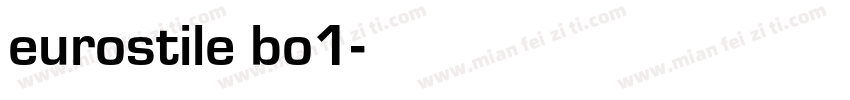 eurostile bo1字体转换